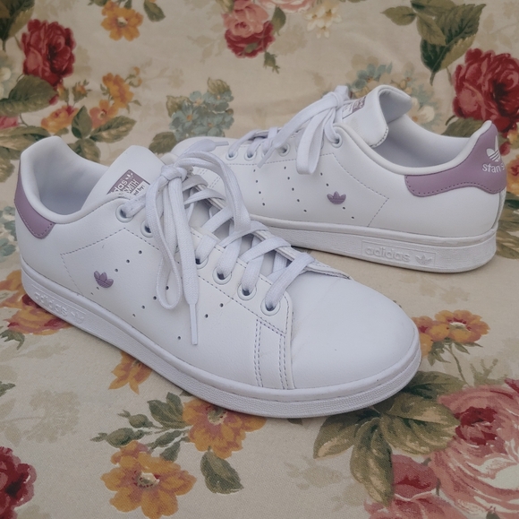 adidas Shoes - Adidas Stan Smith Women'sWhite and Lavender Sneakers Size 7.5